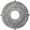 Ekena Millwork Attica Ceiling Medallion (Canopies up to 3 1/2"), 12 3/4"OD x 4"ID x 1/2"P, Ultra Pure White Crackle CM12ATUWC - alternate 1